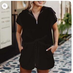 Black Half Zip Scuba Set Medium